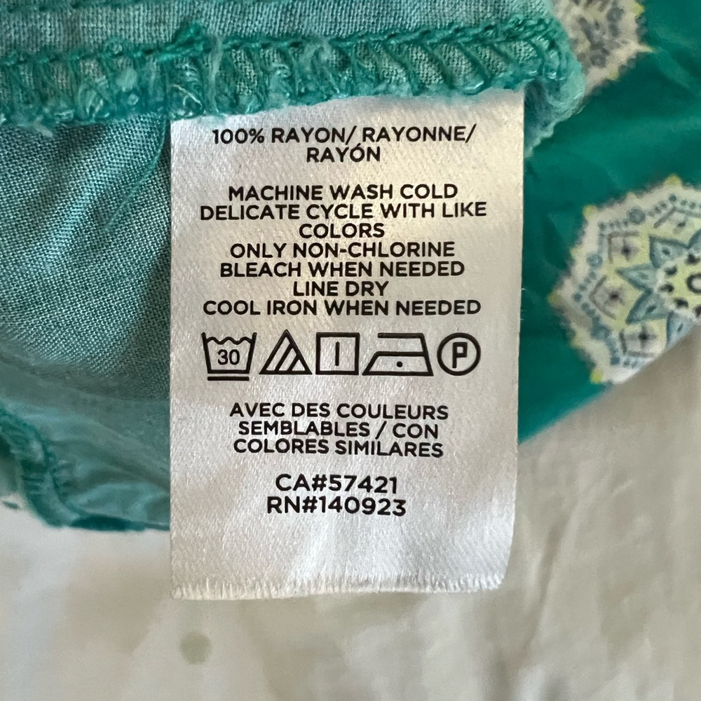 LOFT Turquoise Patterned Sundress - Picture 6 of 6